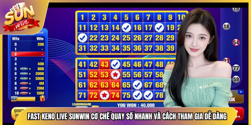 Fast Keno Live Sunwin Cơ Chế Quay Số Nhanh Và Cách Tham Gia Dễ Dàng