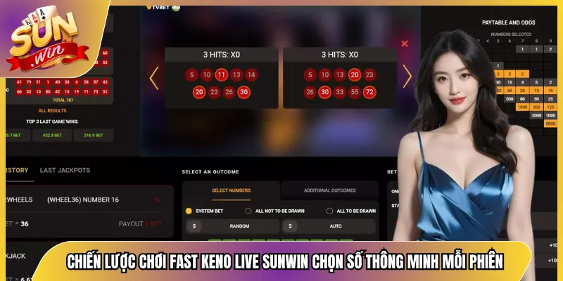 Chiến Lược Chơi Fast Keno Live Sunwin Chọn Số Thông Minh Mỗi Phiên